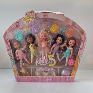 🩷SUPER RARE! Barbie Kelly Club Ballet Bunch Doll Set